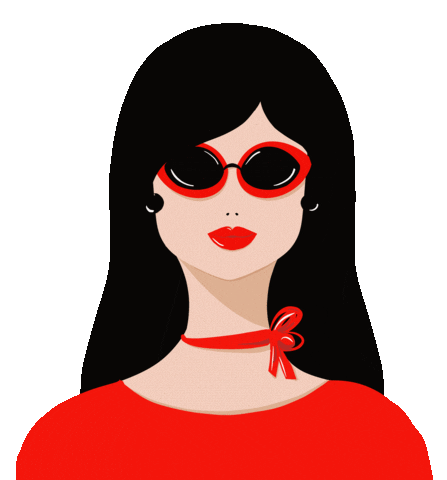 Woman in red